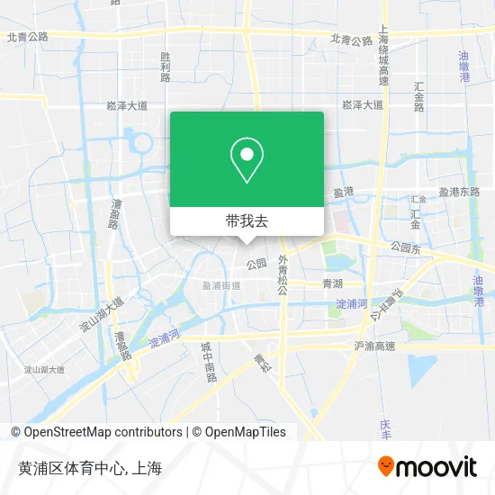 黄浦区体育中心地图