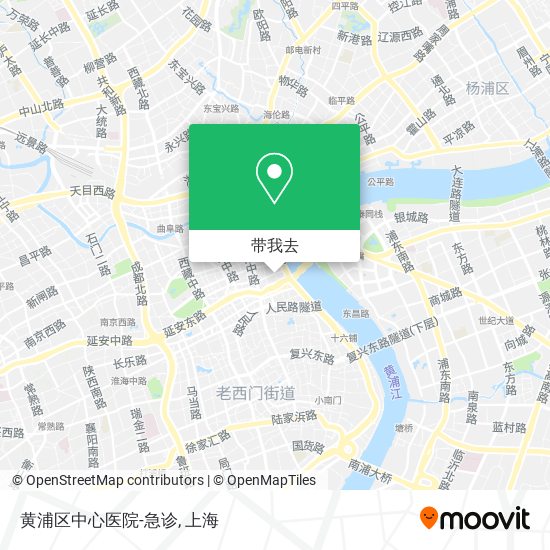 黄浦区中心医院-急诊地图