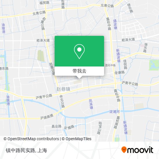 镇中路民实路地图