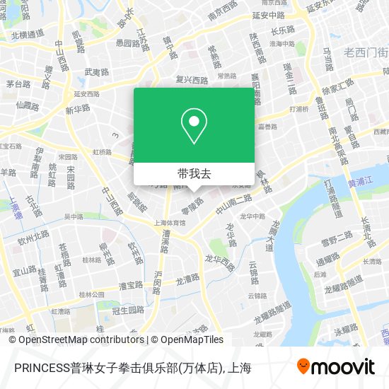 PRINCESS普琳女子拳击俱乐部(万体店)地图