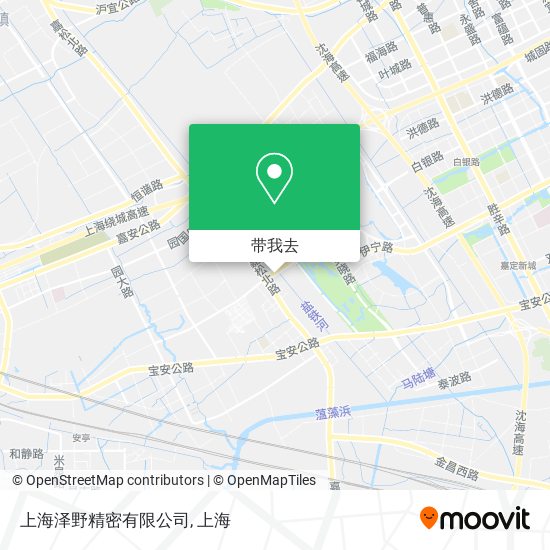 上海泽野精密有限公司地图