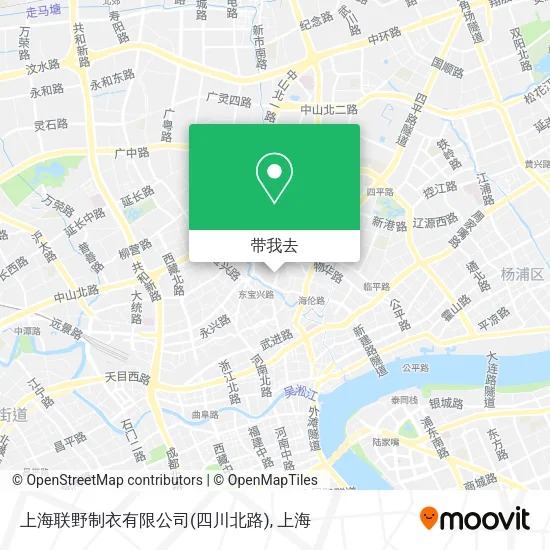 上海联野制衣有限公司(四川北路)地图