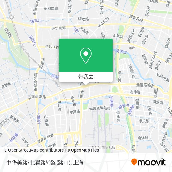 中华美路/北翟路辅路(路口)地图