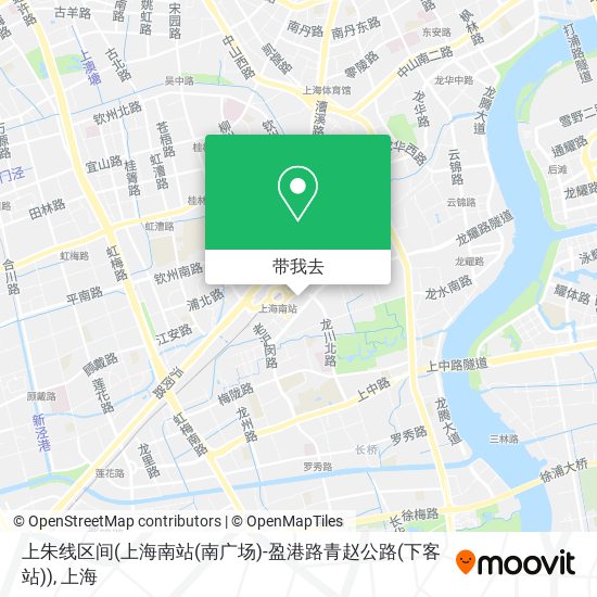 上朱线区间(上海南站(南广场)-盈港路青赵公路(下客站))地图