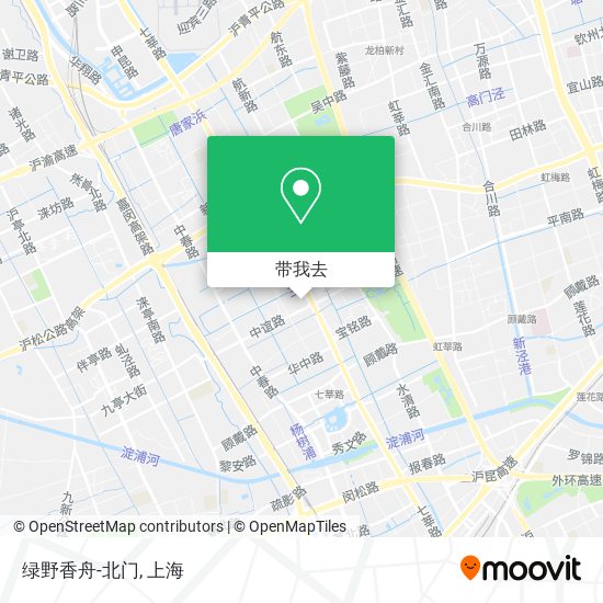 绿野香舟-北门地图