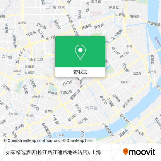 如家精选酒店(控江路江浦路地铁站店)地图
