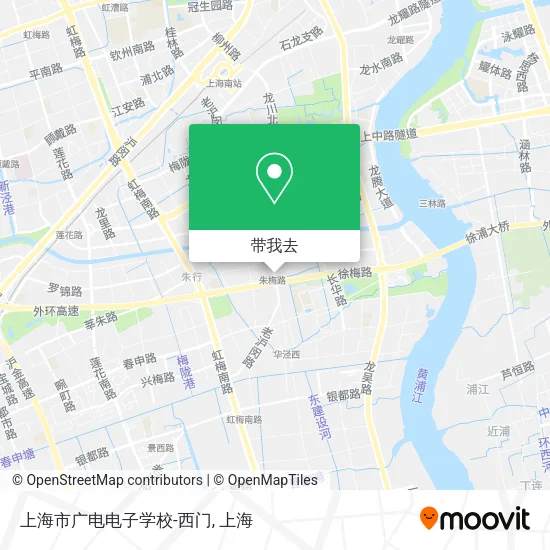 上海市广电电子学校-西门地图