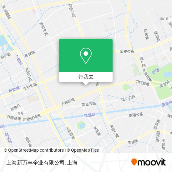 上海新万丰伞业有限公司地图