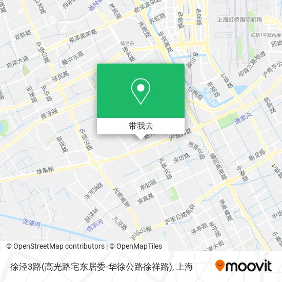 徐泾3路(高光路宅东居委-华徐公路徐祥路)地图