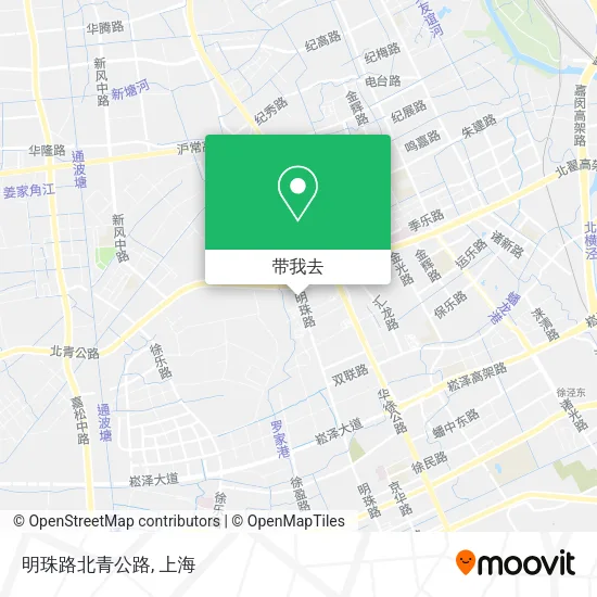 明珠路北青公路地图