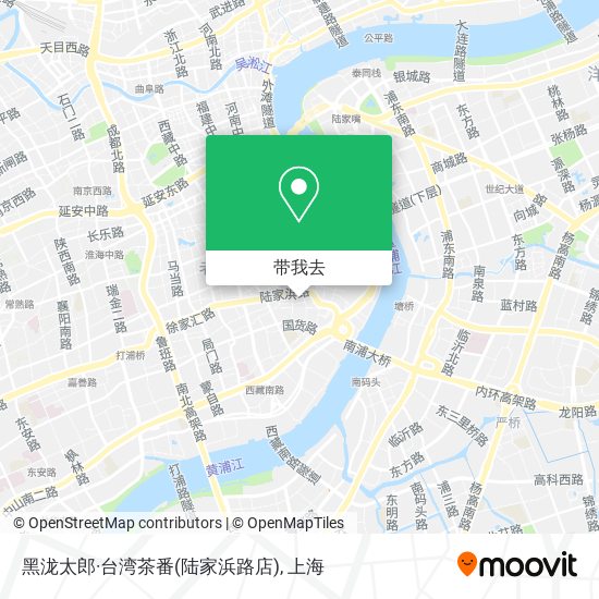 黑泷太郎·台湾茶番(陆家浜路店)地图