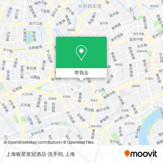 上海银星皇冠酒店-洗手间地图