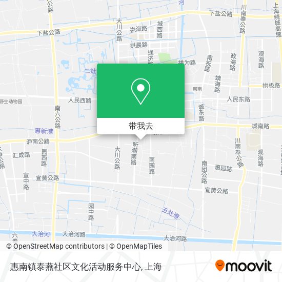 惠南镇泰燕社区文化活动服务中心地图