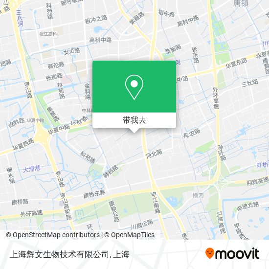 上海辉文生物技术有限公司地图