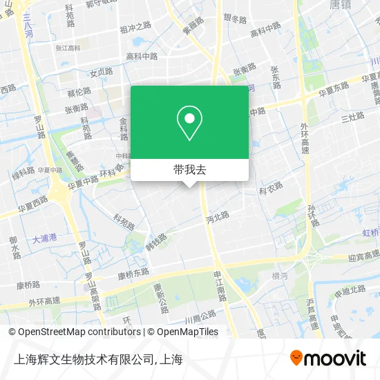 上海辉文生物技术有限公司地图