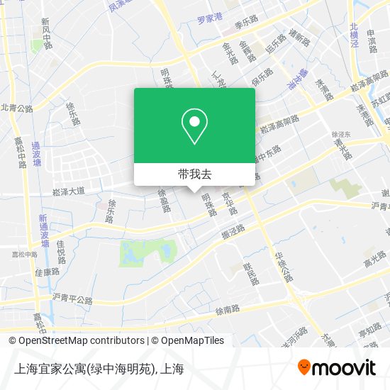 上海宜家公寓(绿中海明苑)地图