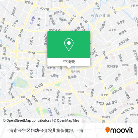 上海市长宁区妇幼保健院儿童保健部地图