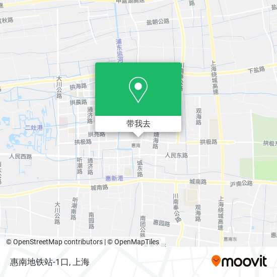 惠南地铁站-1口地图