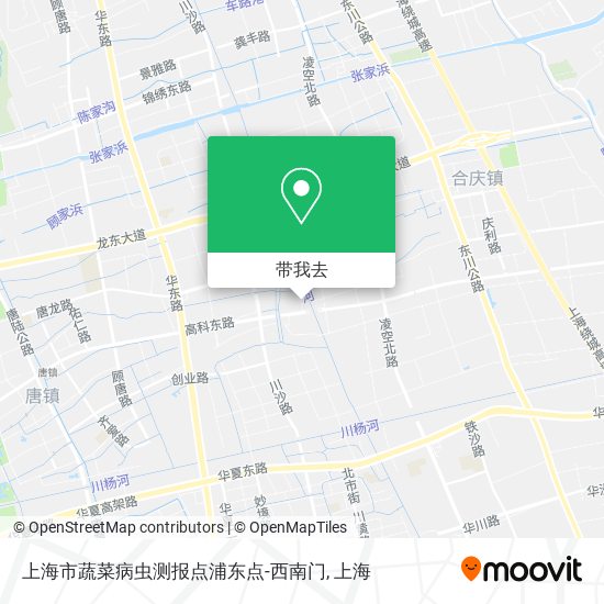 上海市蔬菜病虫测报点浦东点-西南门地图