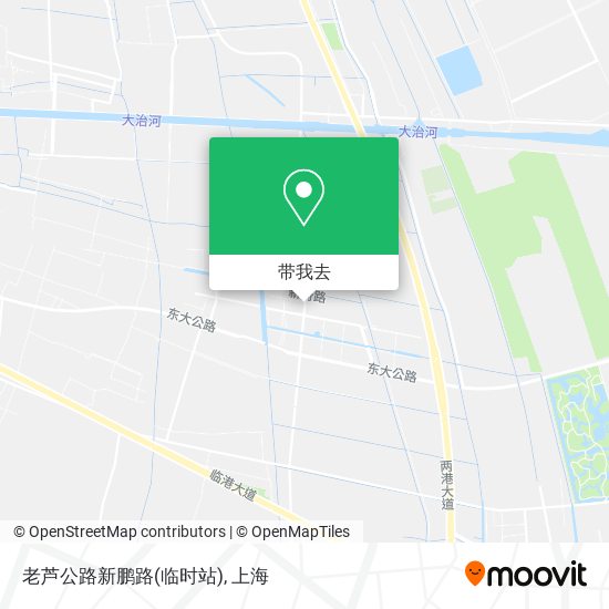 老芦公路新鹏路(临时站)地图