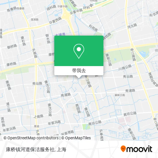 康桥镇河道保洁服务社地图