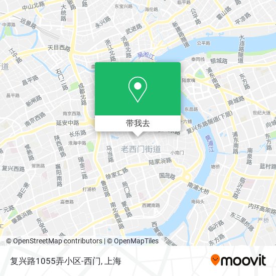 复兴路1055弄小区-西门地图