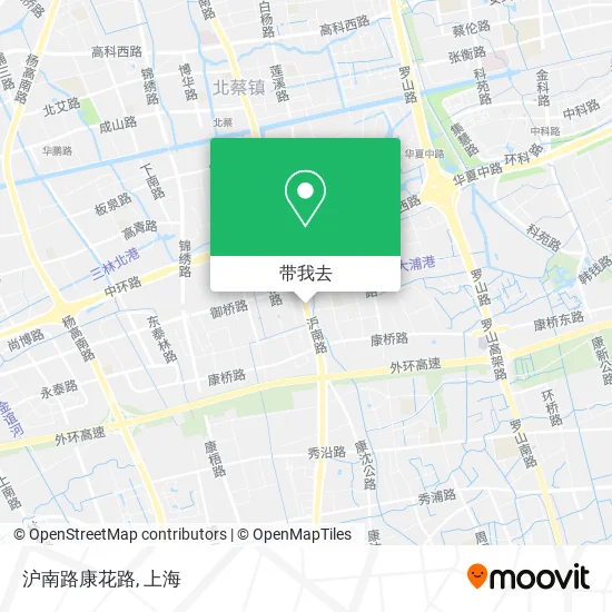 沪南路康花路地图