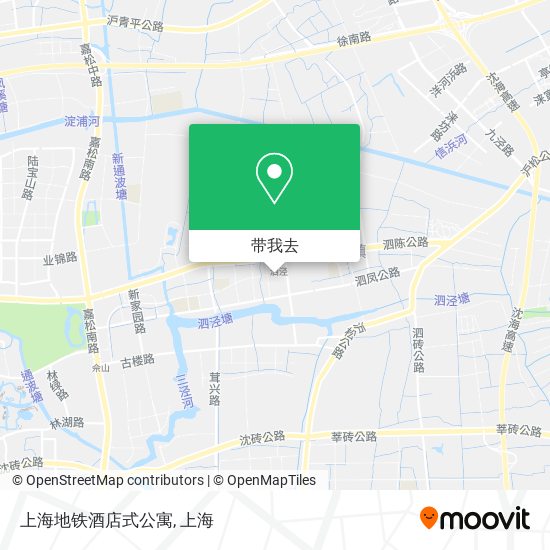 上海地铁酒店式公寓地图