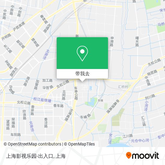 上海影视乐园-出入口地图