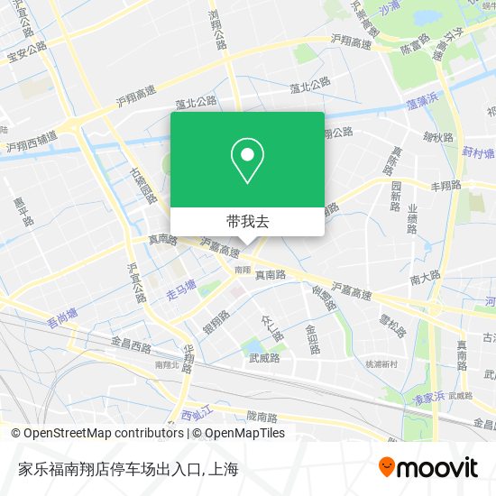 家乐福南翔店停车场出入口地图