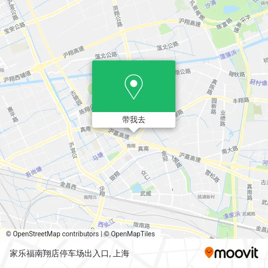 家乐福南翔店停车场出入口地图