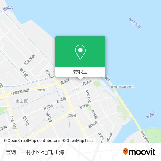 宝钢十一村小区-北门地图