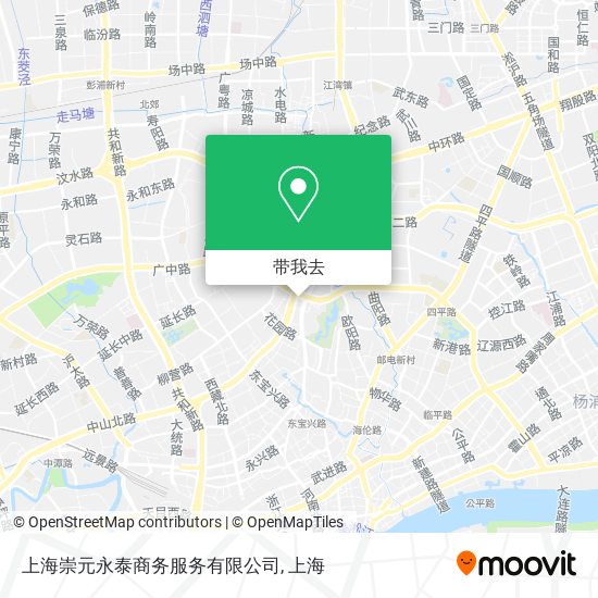 上海崇元永泰商务服务有限公司地图