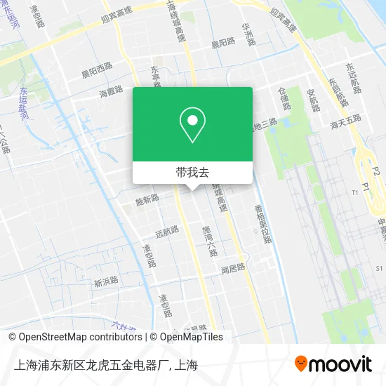 上海浦东新区龙虎五金电器厂地图