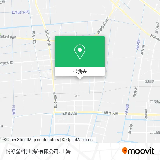 博禄塑料(上海)有限公司地图
