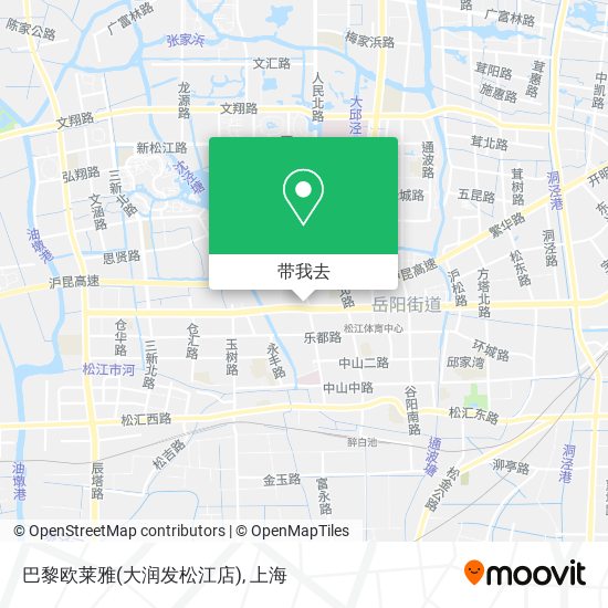 巴黎欧莱雅(大润发松江店)地图