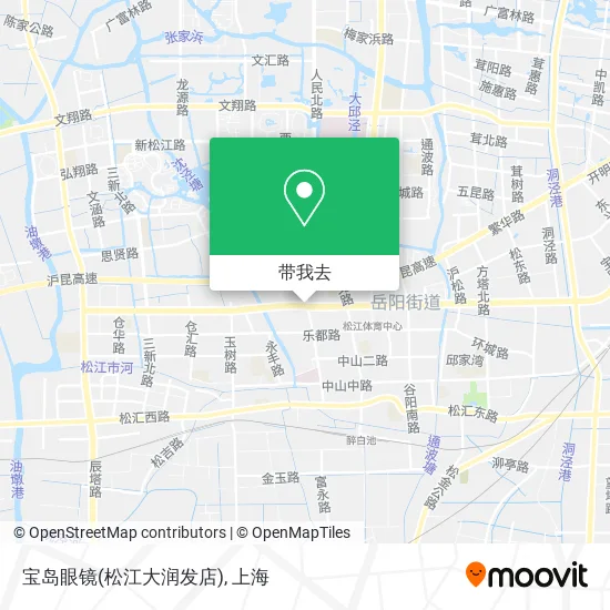 宝岛眼镜(松江大润发店)地图