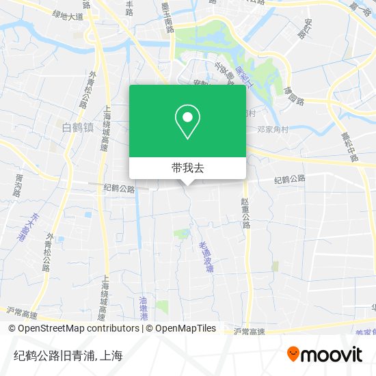 纪鹤公路旧青浦地图