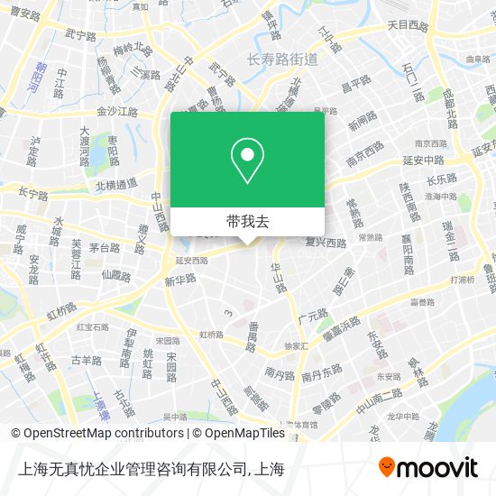上海无真忧企业管理咨询有限公司地图