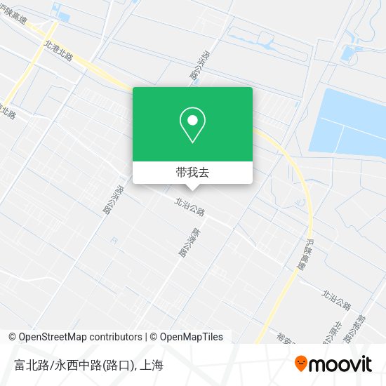 富北路/永西中路(路口)地图