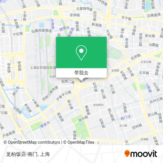 龙柏饭店-南门地图
