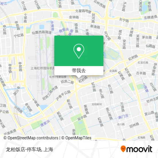 龙柏饭店-停车场地图