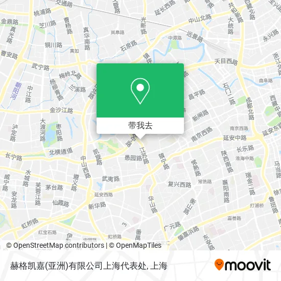 赫格凯嘉(亚洲)有限公司上海代表处地图