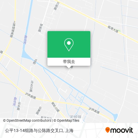 公平13-14组路与公陈路交叉口地图