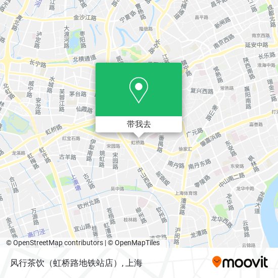 风行茶饮（虹桥路地铁站店）地图