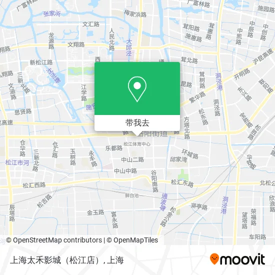 上海太禾影城（松江店）地图