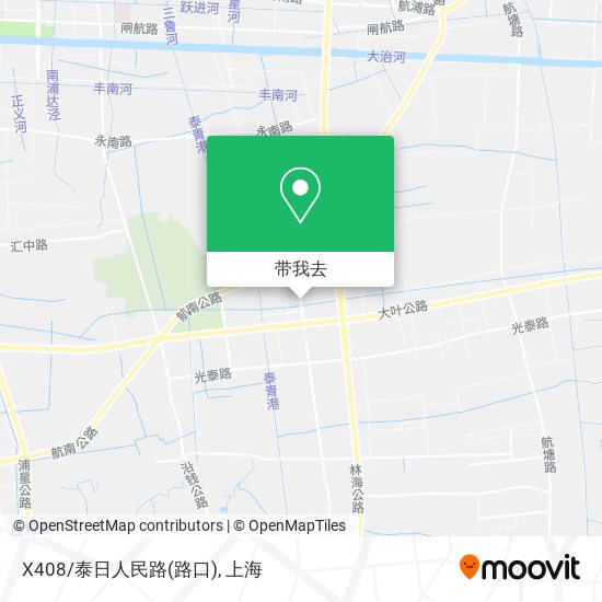 X408/泰日人民路(路口)地图