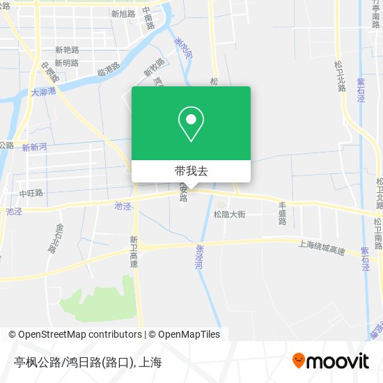 亭枫公路/鸿日路(路口)地图