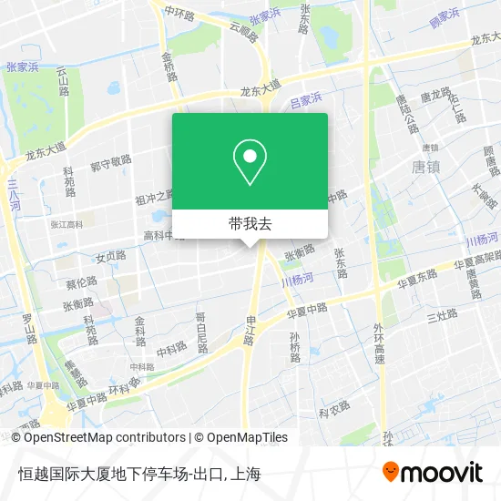 恒越国际大厦地下停车场-出口地图