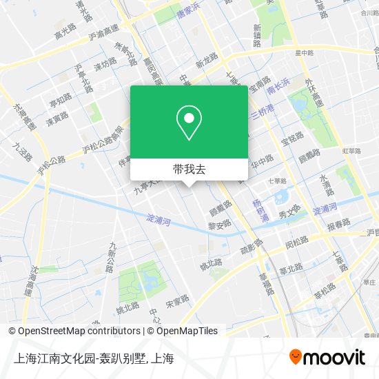 上海江南文化园-轰趴别墅地图